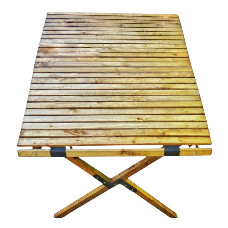میز سفری تاشو مدل طبیعت چوبی سایز صفحه 90 × 65 سانتی متر
